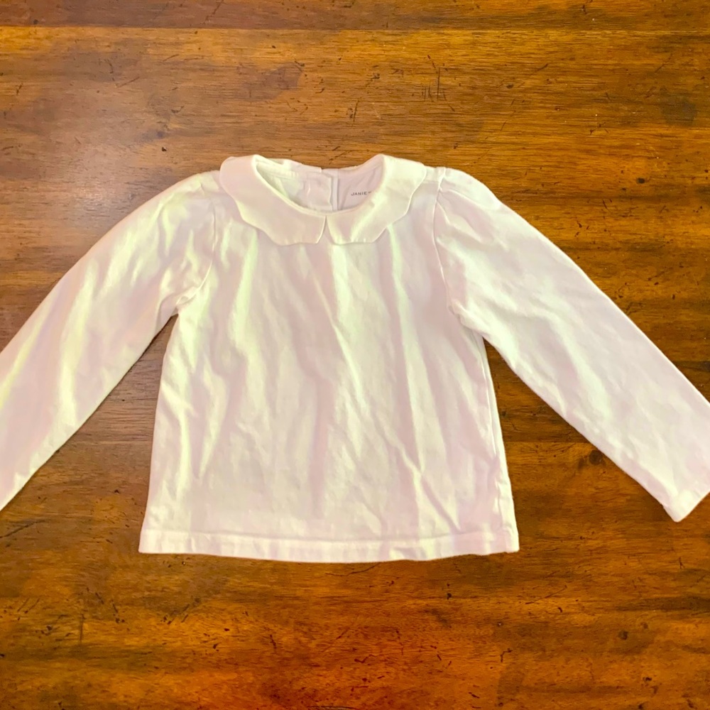 Janie and Jack Peter Pan Collar Blouse Size 4 EUC